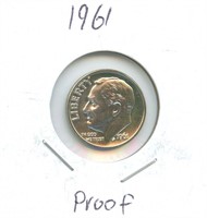 1961 Proof Silver Roosevelt Dime