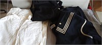 2 Navy Outfits, 1 Navy Shirt, (White Set Has