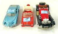 3 DIE CAST ANTIQUE STYLE CARS