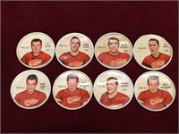8 1961/62 Shiriff Salada Detroit Red Wings Coins