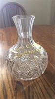 Cut Glass Vase ( HAS CHIPS)