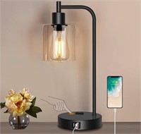 INDUSTRIAL TOUCH CONTROL TABLE LAMP WITH 2 USB