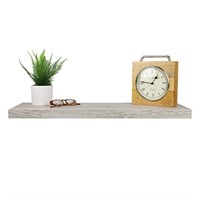 MDF 30" Floating Wall Shelf (Grey), by Home