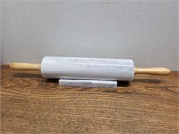 Marble Rolling Pin + Marble Stand 18 1/2inLx2 1/2A