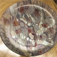 Reuben Hebron Israel Art Glass Plate