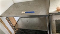 Stainless steel work table 48 x 30