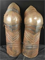 Pair Of Renaissance Festival Knights Leg Armor