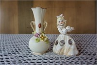 Vase and Girl Figurine