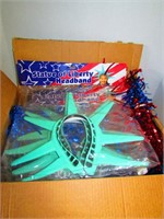 Box of Various Fouth of July Celabration Items