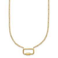 14 Kt- Yellow Gold Paperclip Lock Necklace