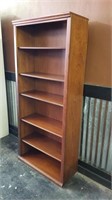 Riley Holliday Cherry Finish Bookcase, 72-1/2"