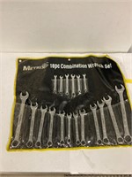 18 pce metric wrench set. Complete