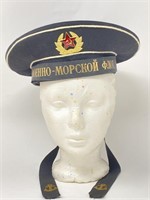 Vintage Russian Soviet Navy Cap Hat