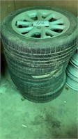 (4) 225/55/17 Tire And Rims