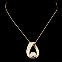 Diamond Pendant in 14K Gold, 0.45ctw