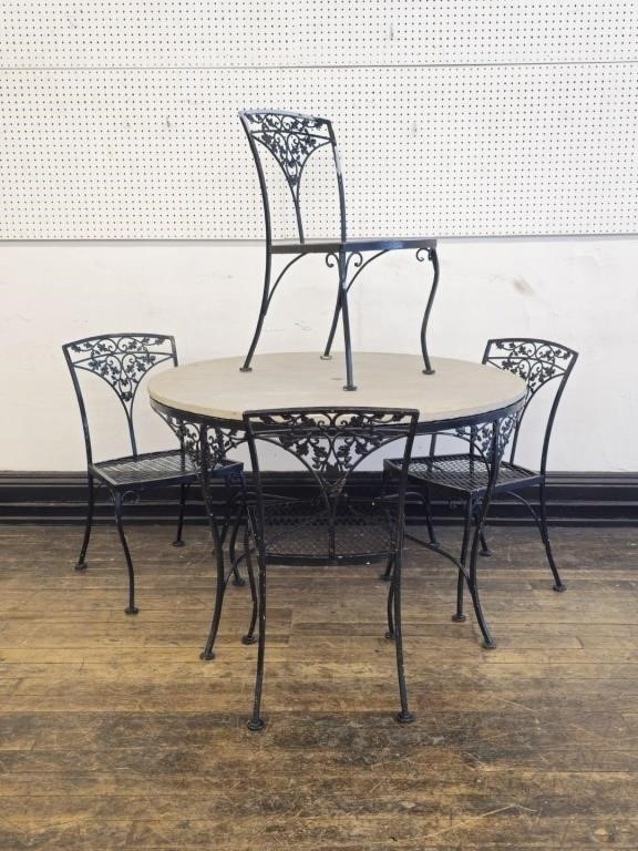 Special Ordered Woodard Floral Dining Set