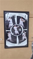 NY YANKEES FRAMED POSTER 26" X 37"