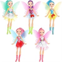 ONEST 5 Sets 8 Inch Fairy Girl Dolls Include 5 Set