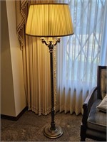 Brass Triple Branch Floor Lamp