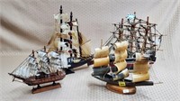 Lot of Sail Shop Models, Oriental Ship Models