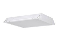 2-Light White Fluorescent Ceiling Troffer