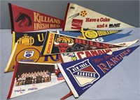 Sports; Beer & Coca-Cola Advertising Pennant Lot
