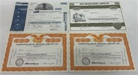 (4) ANTIQUE  STOCK CERTIFICATES