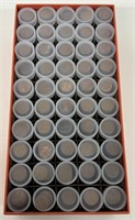 (50) ROLLS OF WHEAT PENNIES COINS