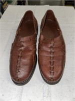 MENS BROWN LEATHER COLE HAAN SHOES SIZE ?