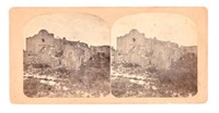 Presidio La Bahia Mission Chapel Stereograph Card