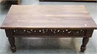PRETTY CARVED COFFEE TABLE