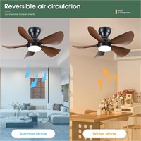 $110 Kviflon Ceiling Fans with Lights and