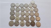 Canadian 25 Cents 1947 - 1968