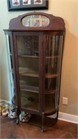Antique Curio Cabinet with Key
