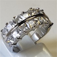 $160 S/Sil Cubic Zirconia Ring