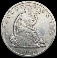 1860-S Seated Liberty Half Dollar CLOSELY