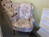 Rose Chintz wingback chair by Cochrane Furniture