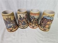 4 Miller Birth of a Nation Collector Beer Steins