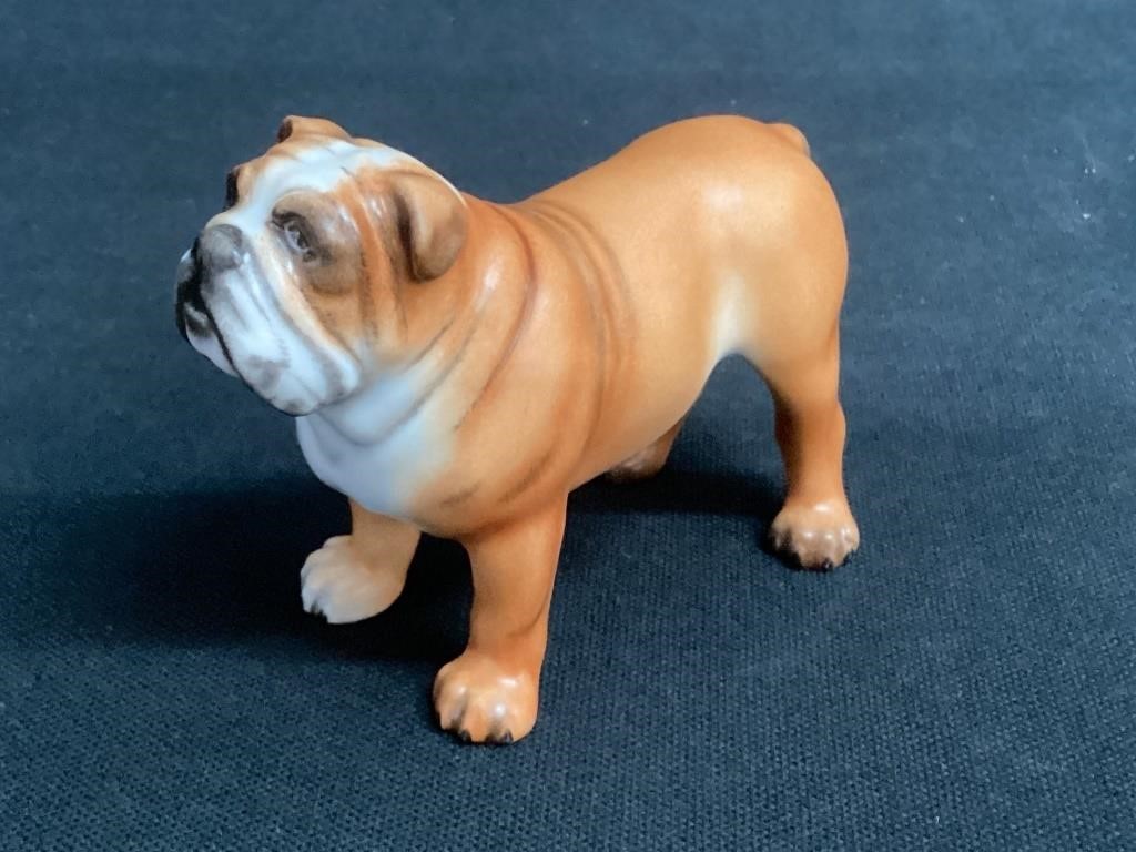 Herend Bulldog Natural Figurine