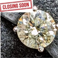 $9700 Platinum Diamond(1.3Ct,I3,L)+0.04Ct Ring
