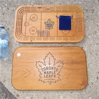 Toronto Maple Leafs Cribbage Board