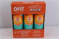 3PACK OFF! FAMILY CARE INSECT REPELLENT
