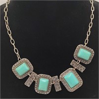 Faux Turquoise Necklace