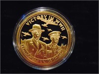 24K Gold Plated WWII 75th Anniversary Proof