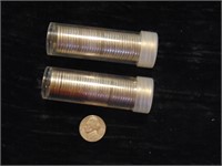 (2) Rolls of Before 1964 Jefferson Nickels