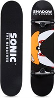 Sonic Skateboard - ABEC 5  Durable Deck