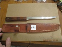 Old Hickory # 417 Filet Knife w/ Leather Sheath