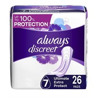 Always Discreet, Incontinence & Postpartum Pads Fo