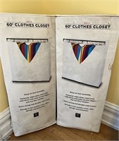 2- Portable Clothes Closets 60"