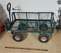 Large Metal Garden Wagon